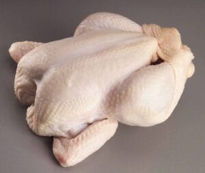 whole chicken skin on